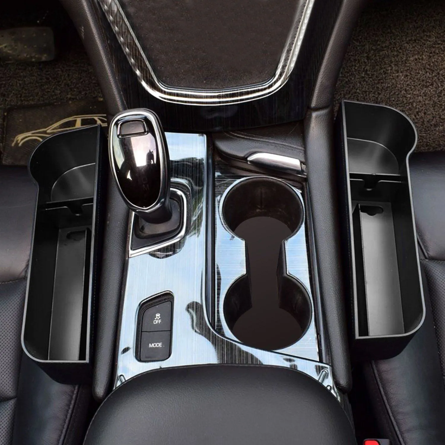 2-Pieces: Car Console Side Organizer