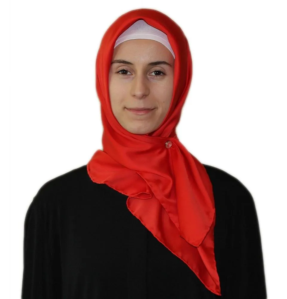 Aker Satin Square Hijab Scarf 6385 941
