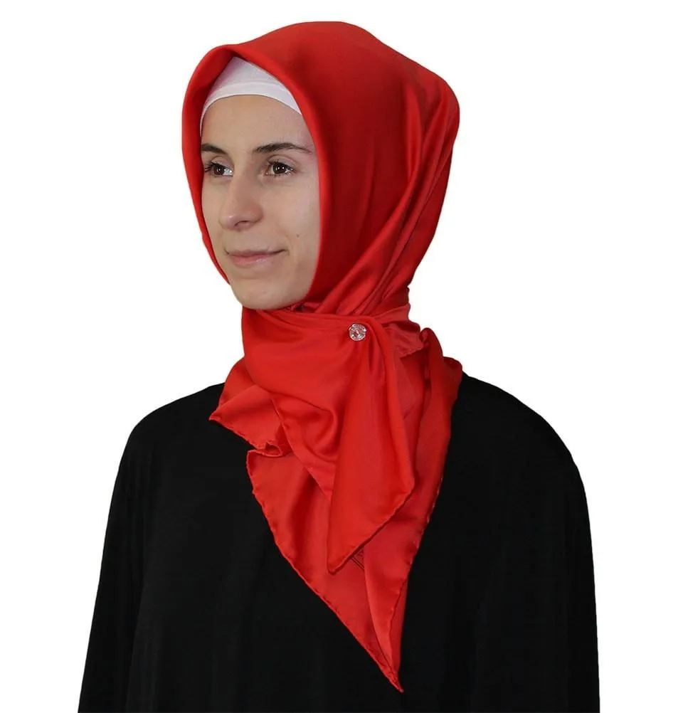 Aker Satin Square Hijab Scarf 6385 941