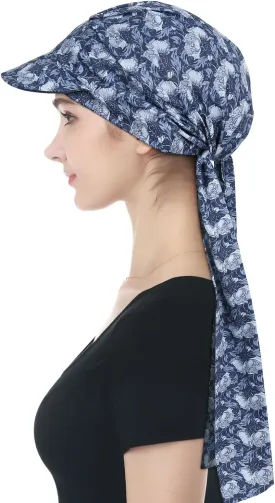 Alnorm Adjustable 100% Cotton Lace Up Turban Featuring Cotton Sweatbands Design