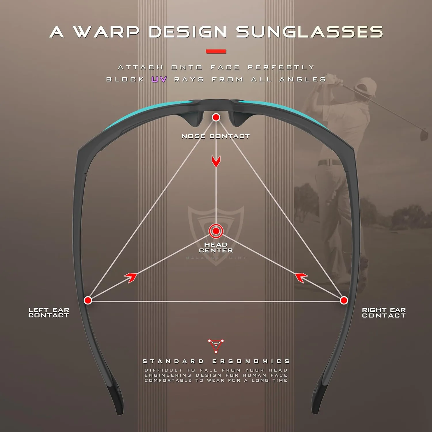 ATTCL Men's Polarized Sport Sunglasses with UV400 Protection for Driving, Fishing, and Outdoor Activities