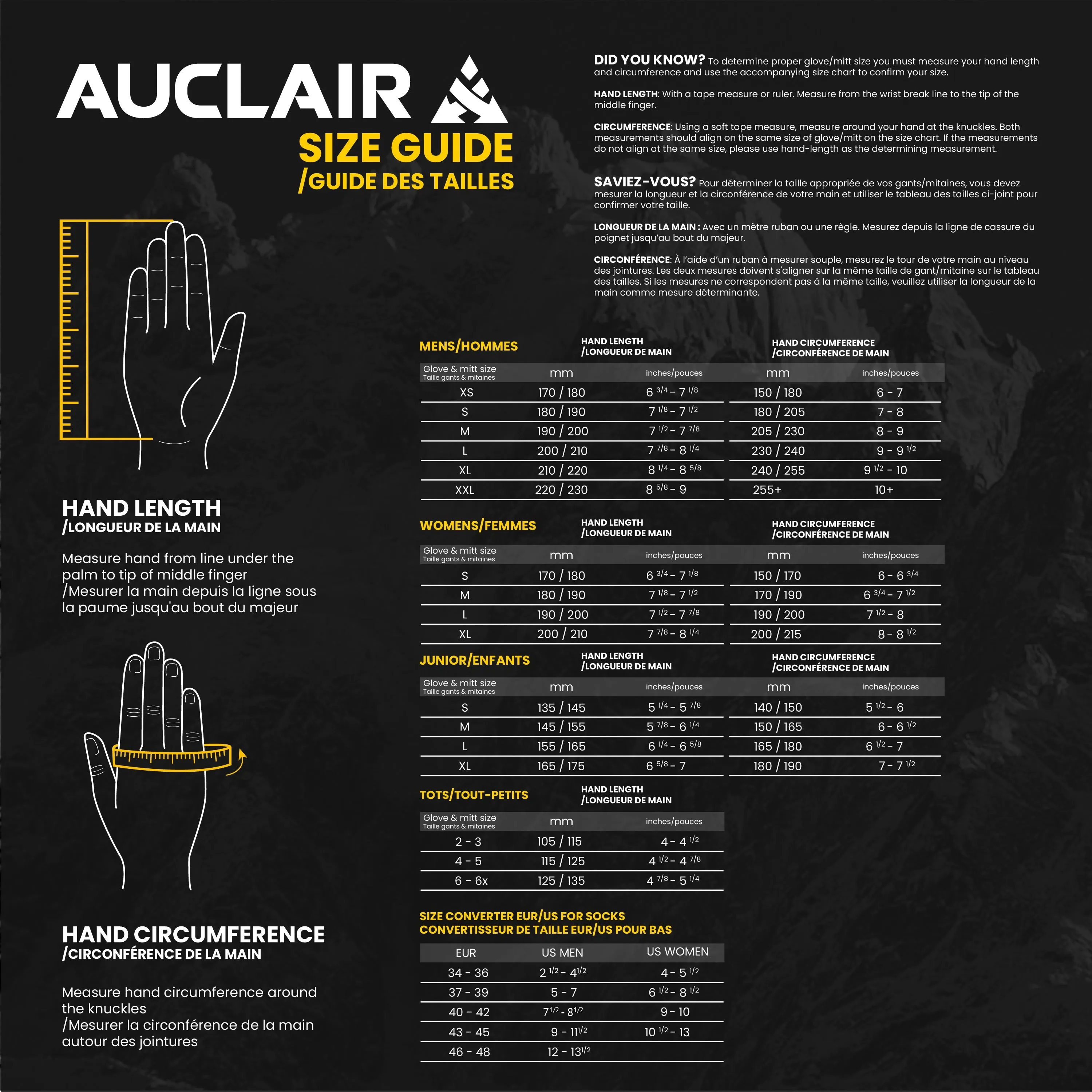 Auclair Cariboo 2 Ski Gloves|Gants de Ski Auclair Cariboo 2