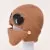 Autumn and winter new aviator glasses ear caps plus velvet warm woolen cap women Korean knitted hat mask