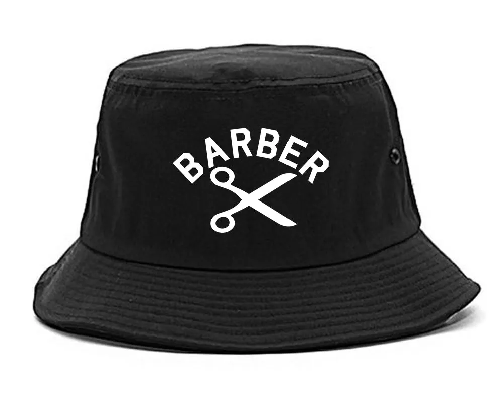 Barber Scissors Mens Bucket Hat