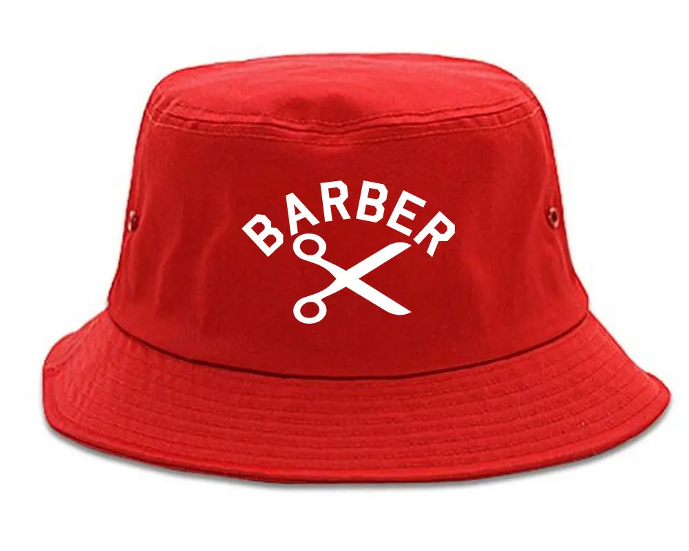 Barber Scissors Mens Bucket Hat