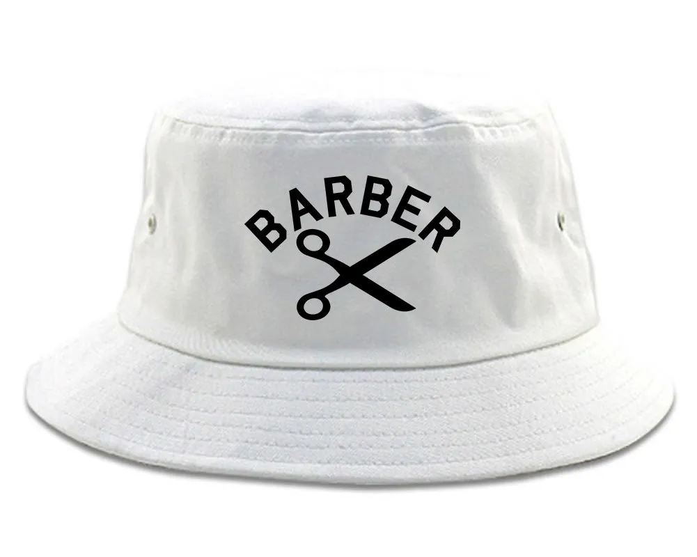 Barber Scissors Mens Bucket Hat
