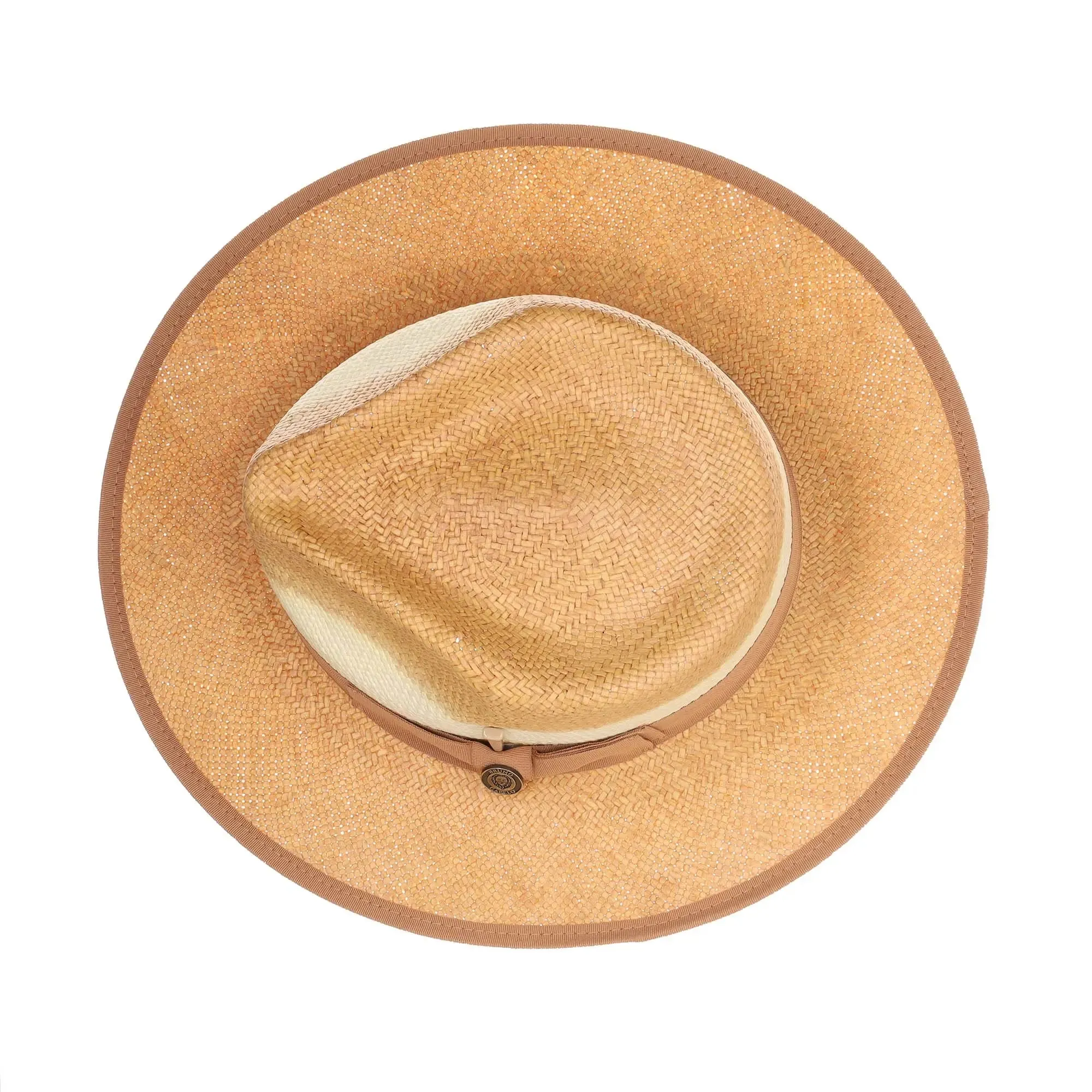 Bruno Capelo Gian Pinch Front Wide Brim Straw Fedora