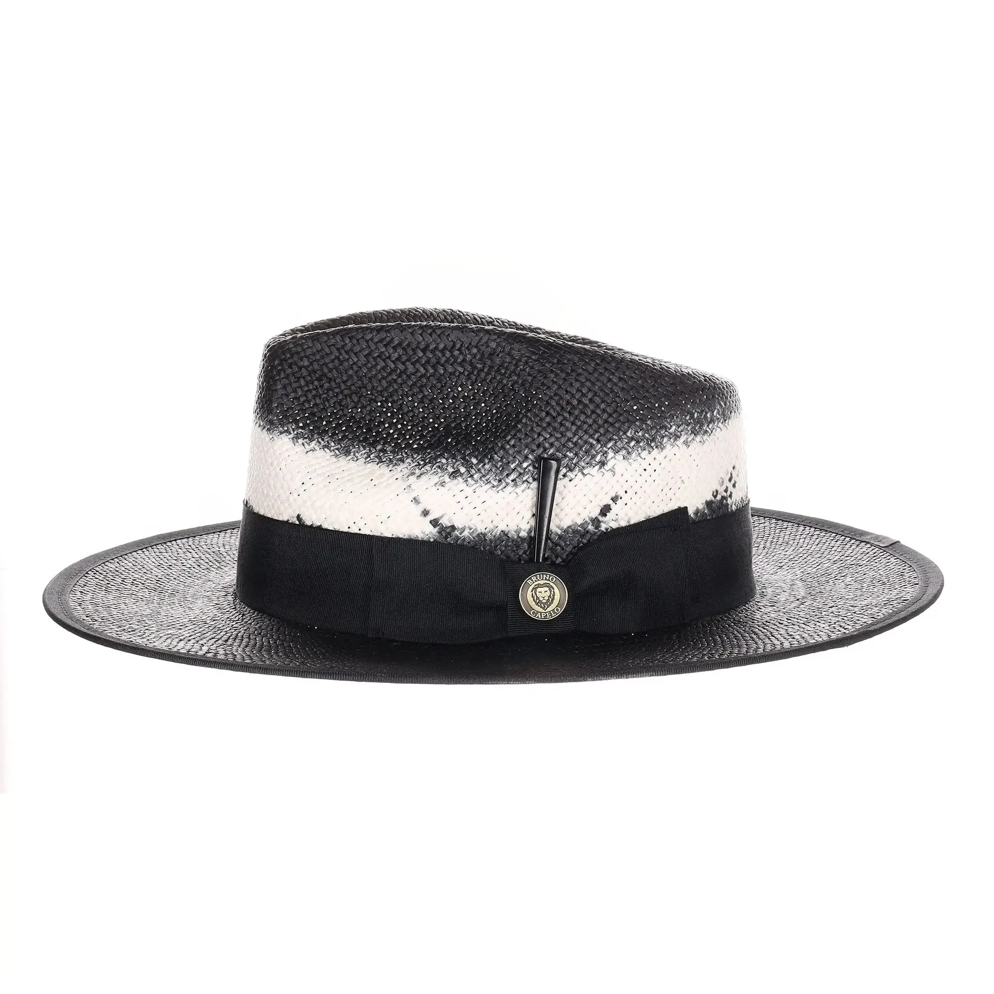 Bruno Capelo Gian Pinch Front Wide Brim Straw Fedora