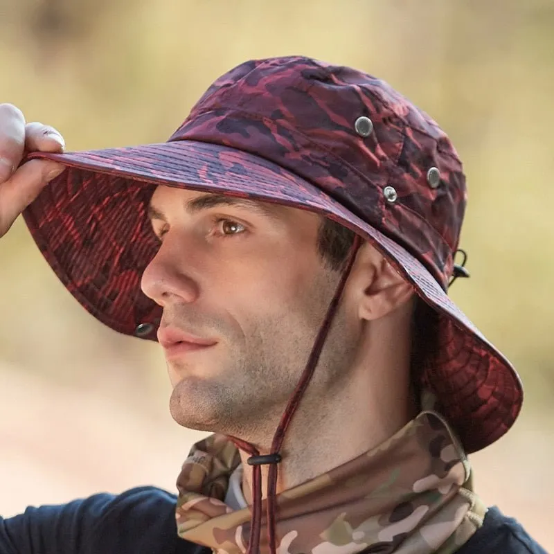 Camo Bucket Hat With Waterproof Camouflage Design