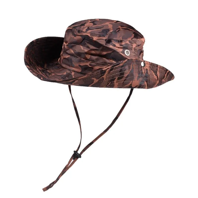 Camo Bucket Hat With Waterproof Camouflage Design