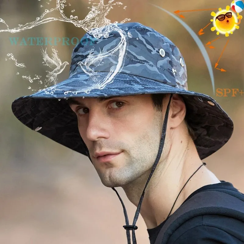 Camo Bucket Hat With Waterproof Camouflage Design