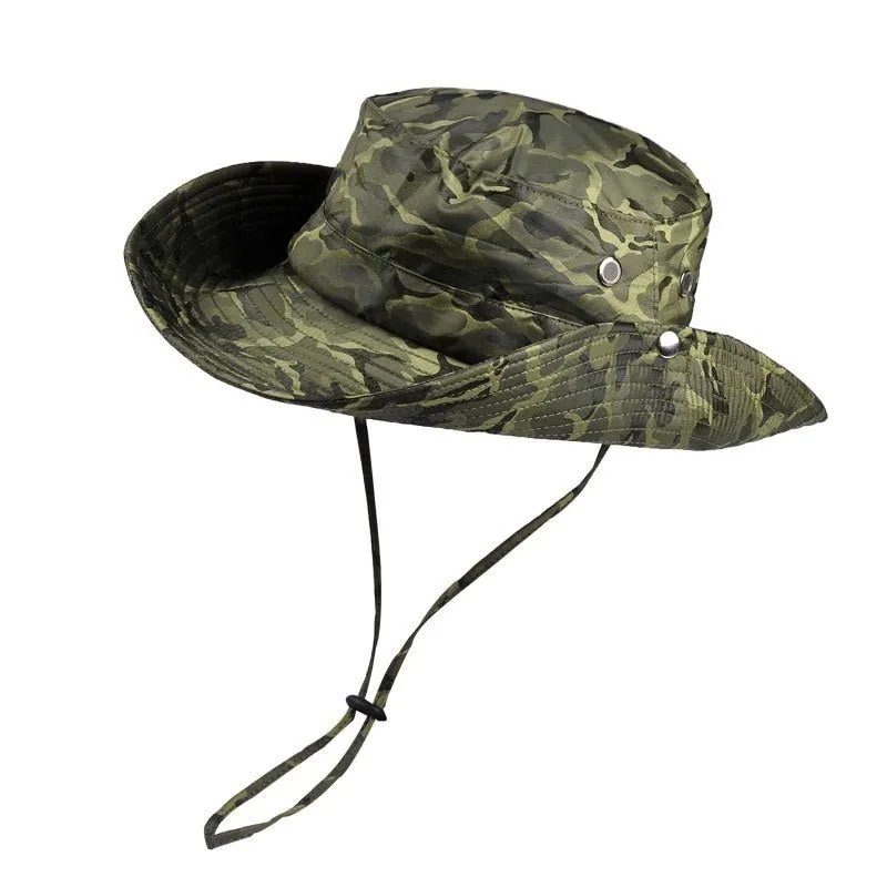 Camo Bucket Hat With Waterproof Camouflage Design