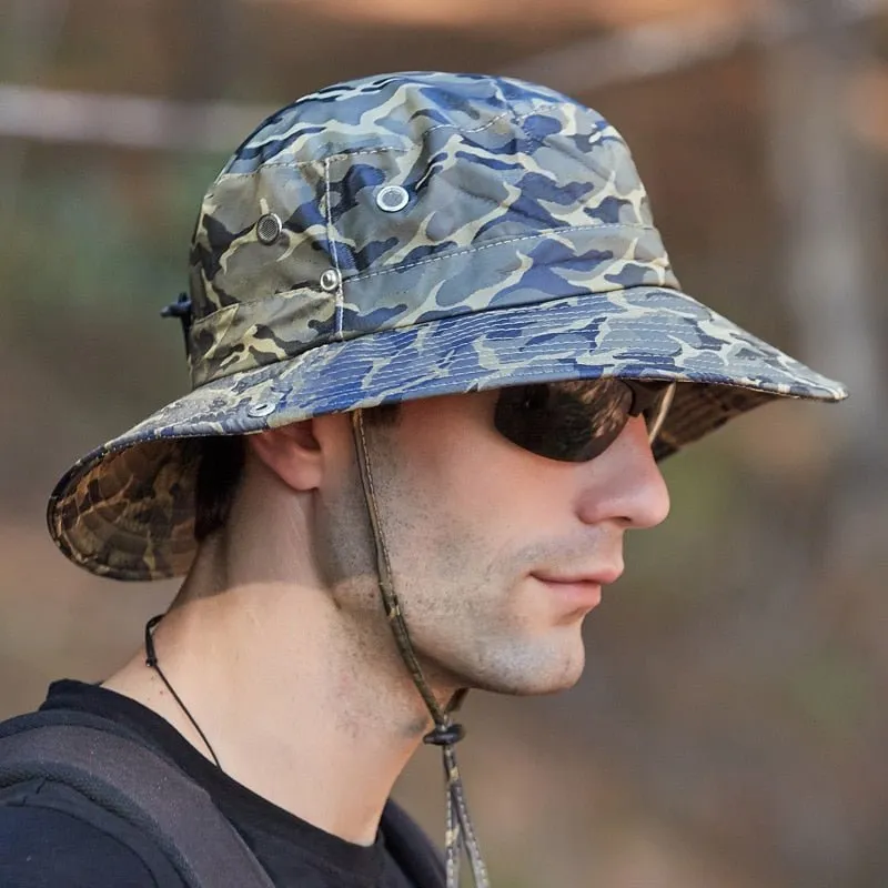 Camo Bucket Hat With Waterproof Camouflage Design