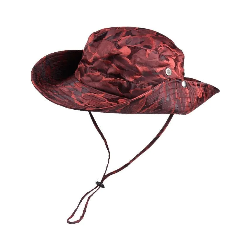 Camo Bucket Hat With Waterproof Camouflage Design
