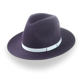 Casual Style Wide Brim Fedora For Men in Beaver Fur Felt | The Veteran