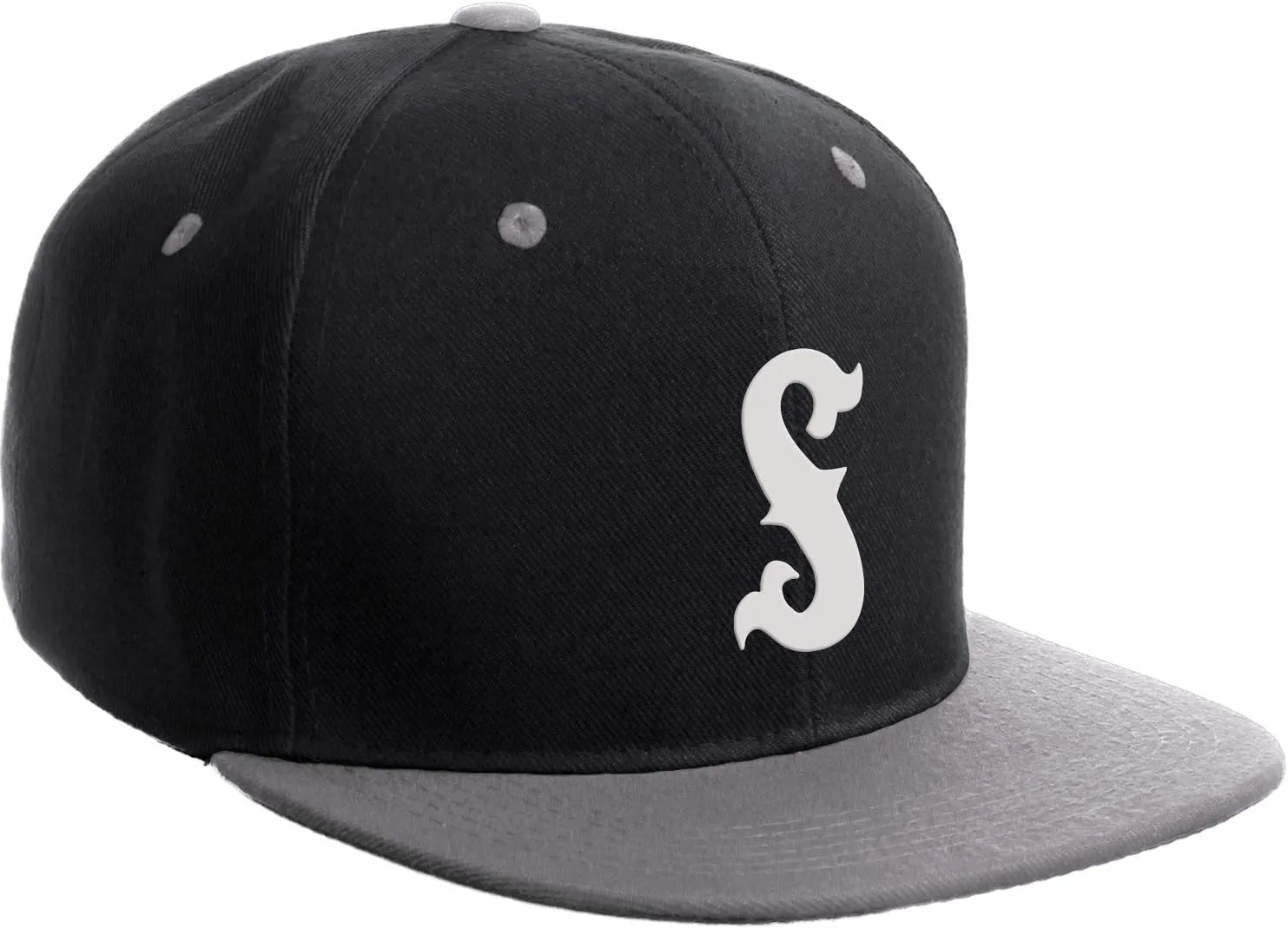 Daxton Classic Snapback Flat Bill Visor Vintage Custom Number Letter Hat Cap