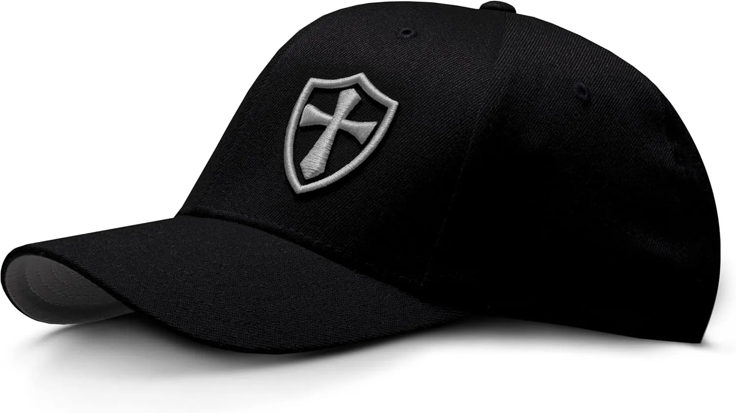 Dion Wear Crusader Baseball Cap for Men, Mid Profile Stretch Fitted