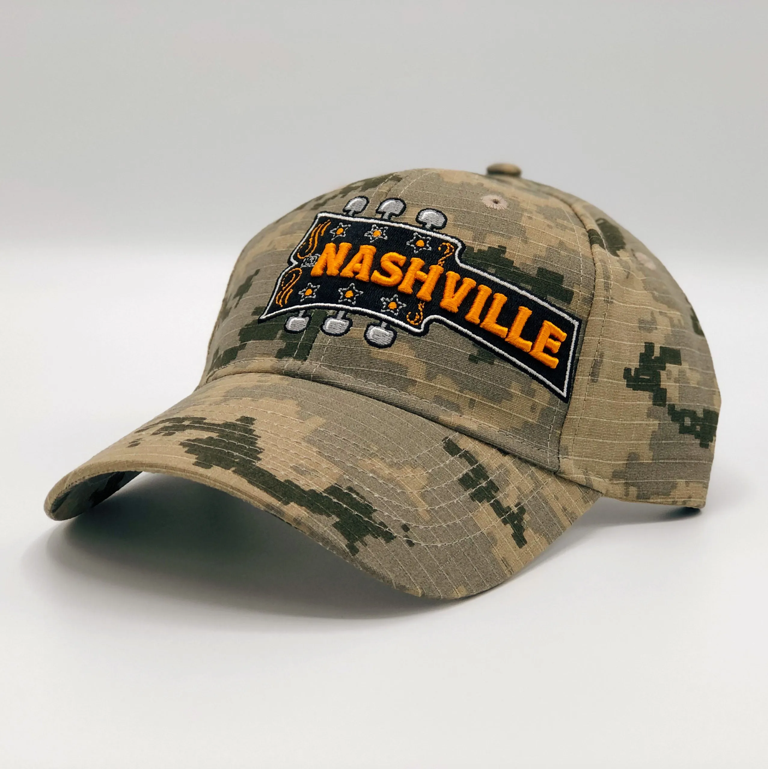 DISCTrucker Hat - Camo Guitar Nashville