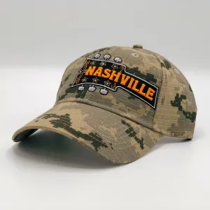 DISCTrucker Hat - Camo Guitar Nashville