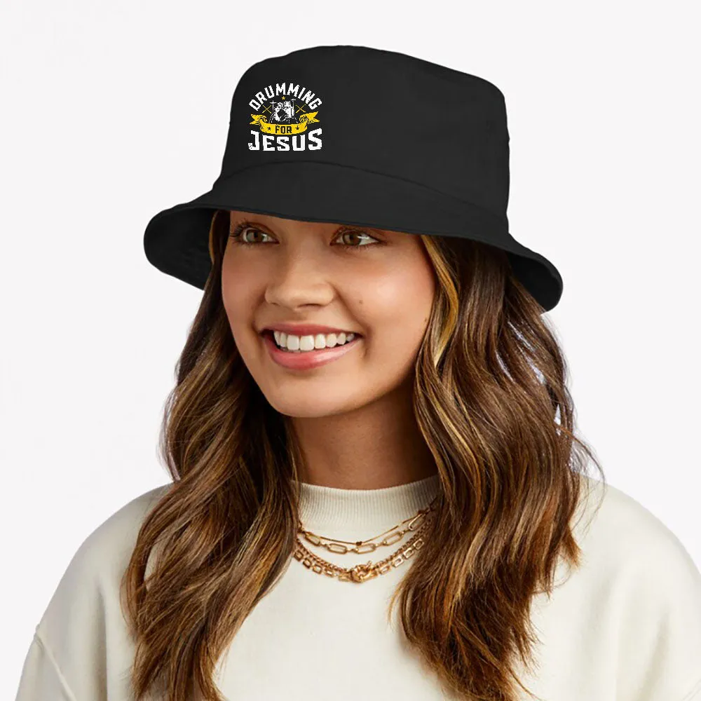 Drumming For Jesus Bucket Hat