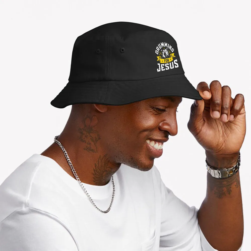 Drumming For Jesus Bucket Hat