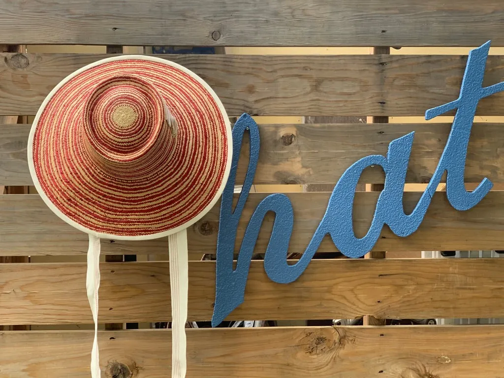 Edie Hat in Red Stripe
