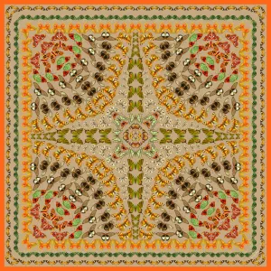 Elwyn New York Aztec Butterfly Scarf