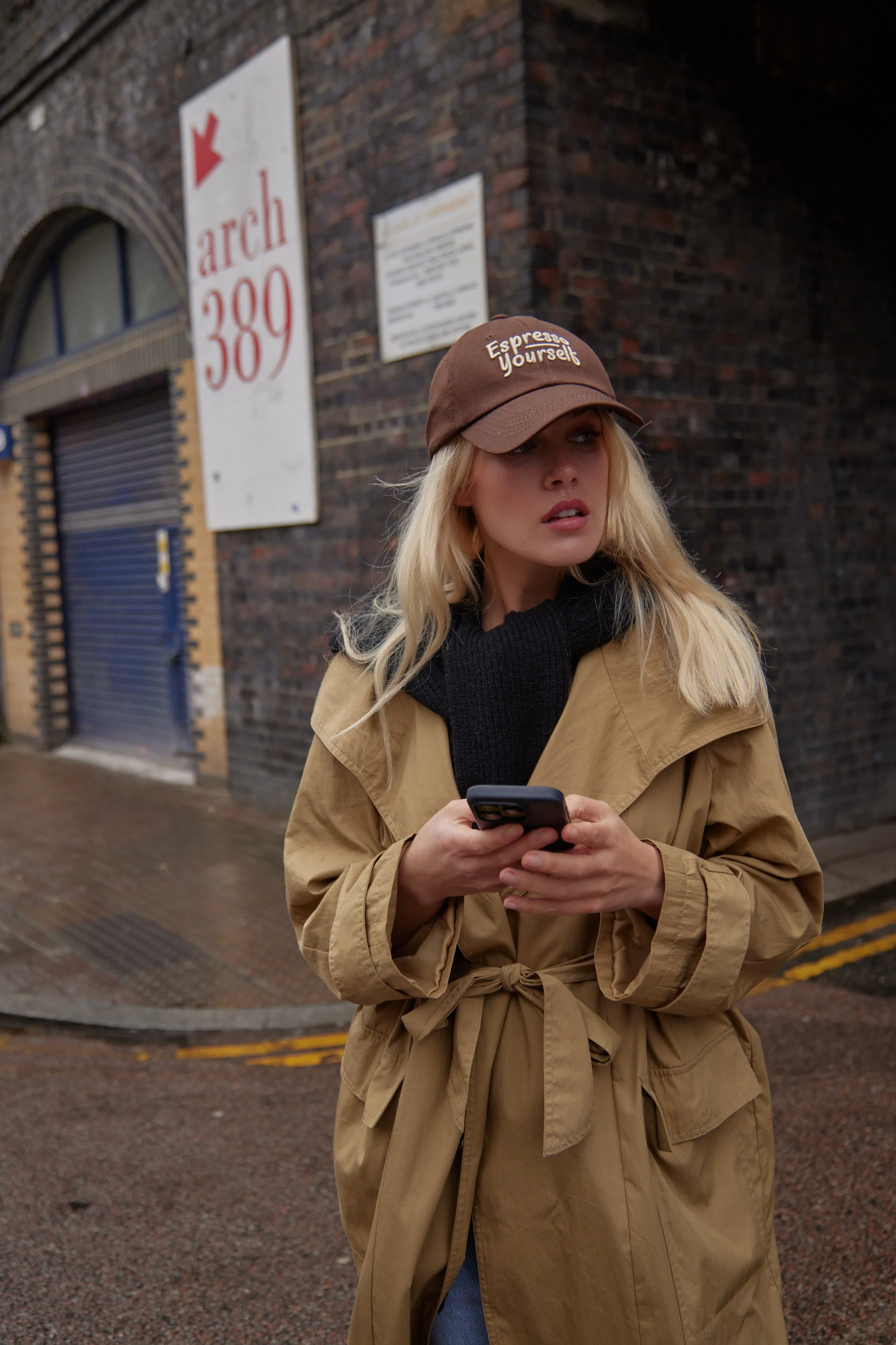 Espresso Yourself Baseball Cap in Brown