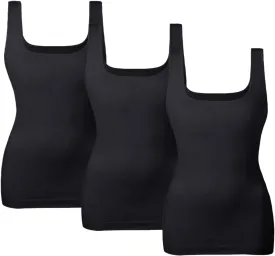 EUYZOU Women Tummy Control Shapewear Tank Tops Seamless Square Neck Compression Tops Slimming Body Shaper Camisole