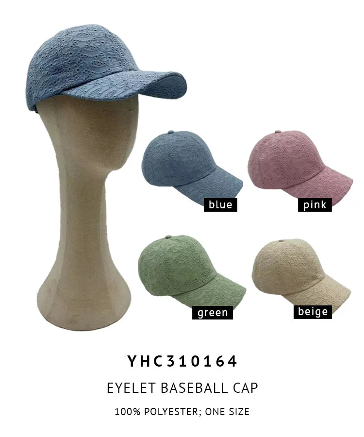 Eyelet Baseball Cap