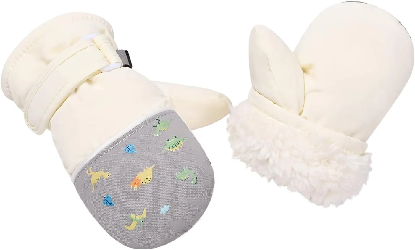 Fleece Lined Mittens for Baby Boys Girls,Infant Baby Toddler Little Kids Winter Gloves Mittens for Children