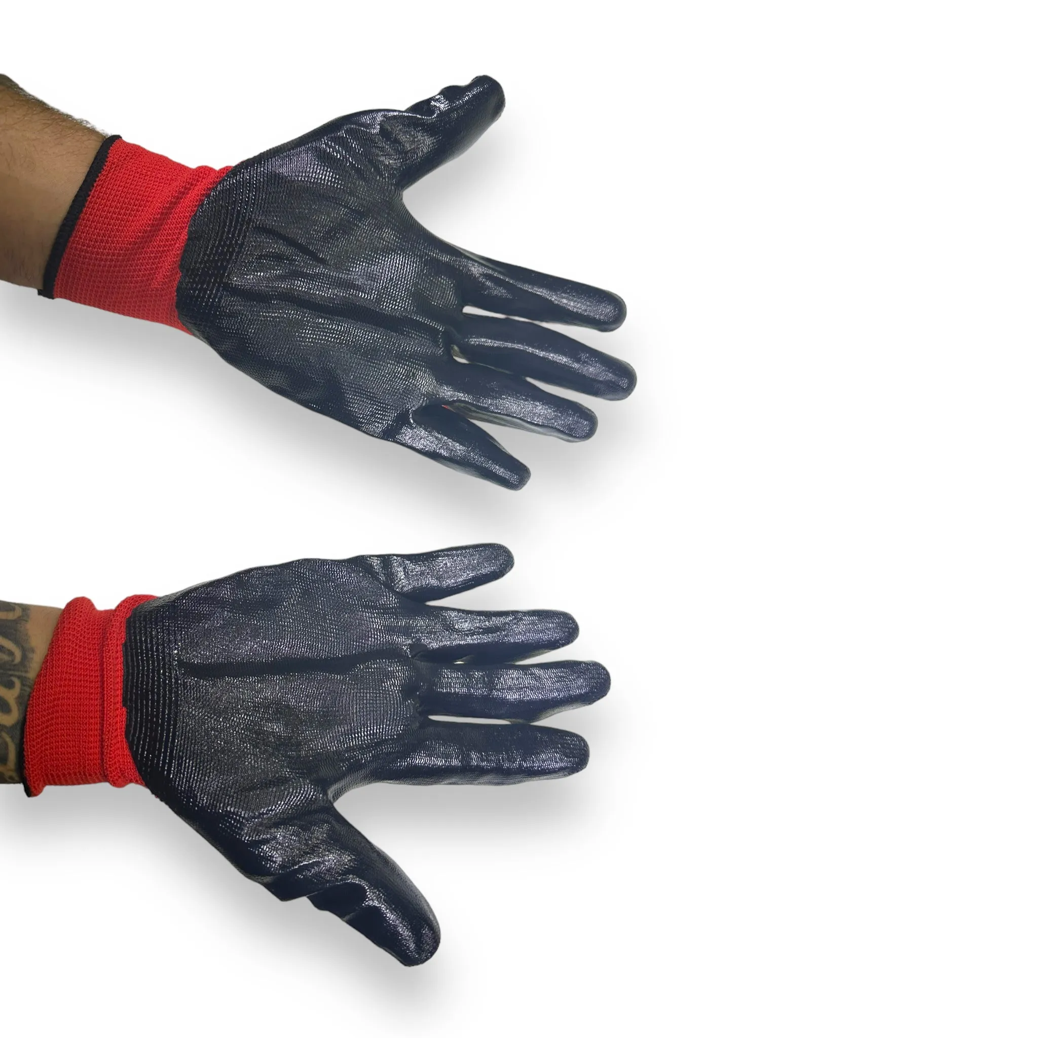 Flexo Grip Nitrile Red and Black Gloves (Size XL)