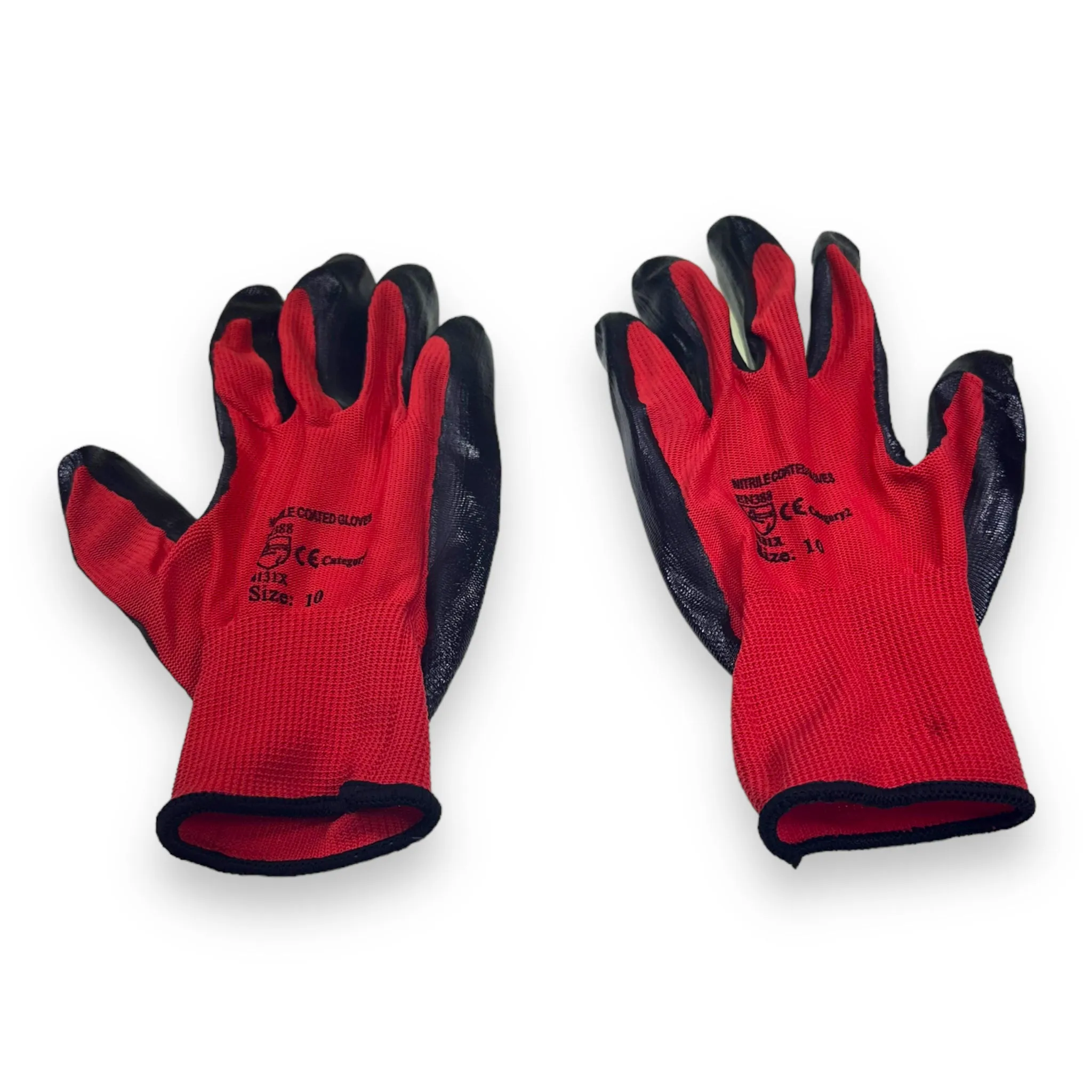 Flexo Grip Nitrile Red and Black Gloves (Size XL)