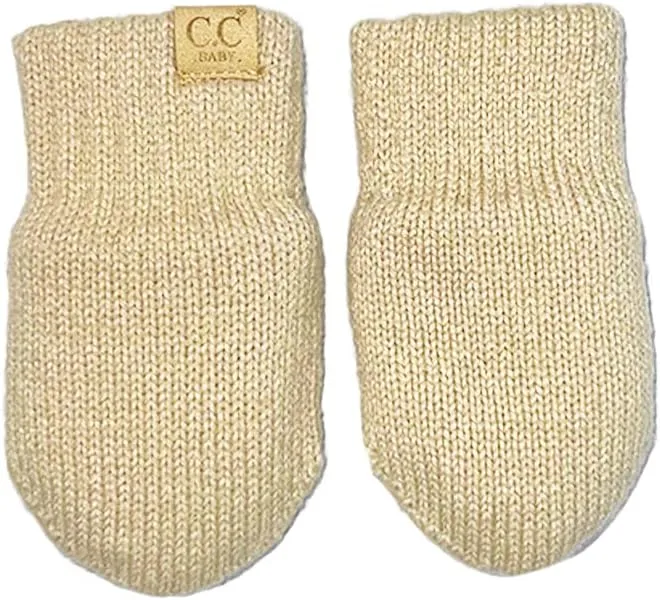 Funky Junque Baby Boy Mittens Newborn, Fleece Lined No Thumb Soft Double Layer Knit Gloves, Infant Mittens 0-9 Months