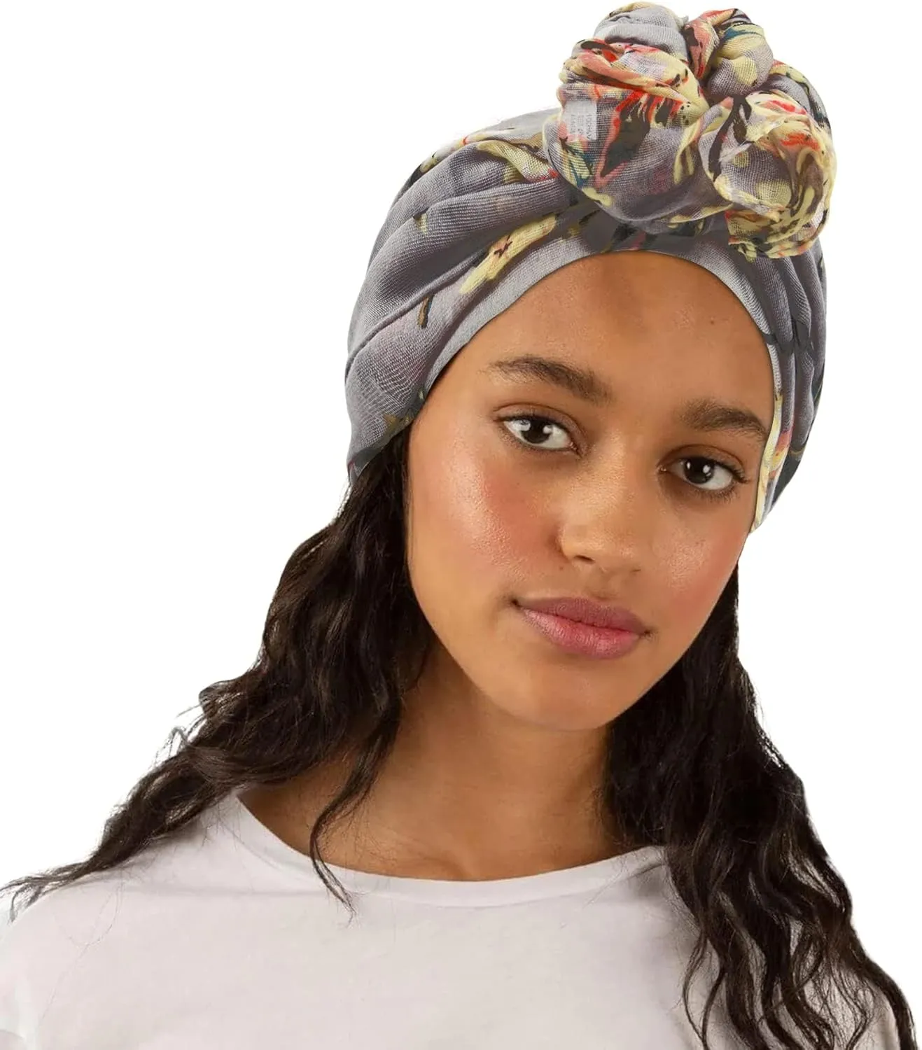 GERINLY Scarfs for Women Lightweight Floral Birds Print Cotton Scarves and Wraps for Summer Shawl