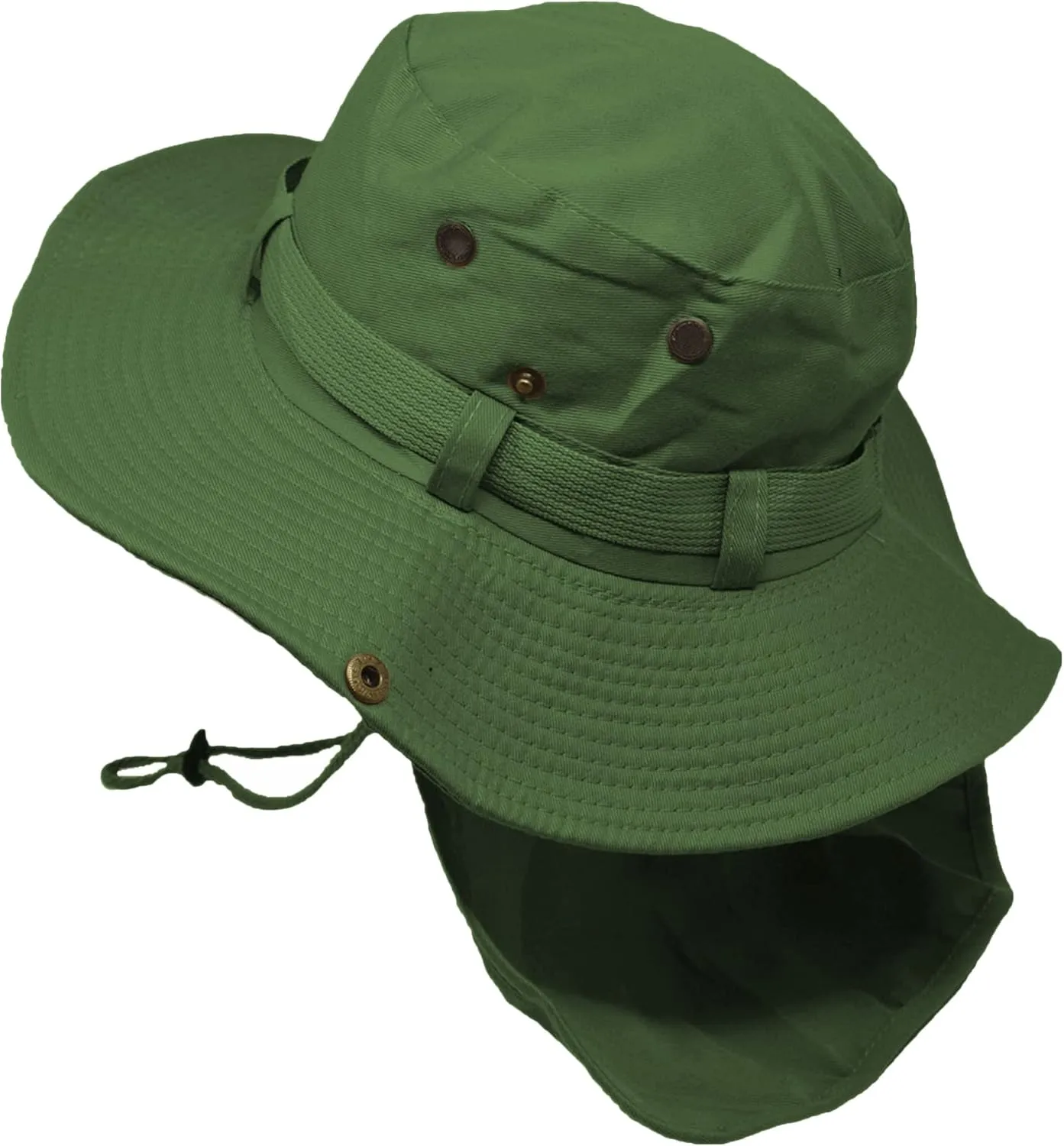 Glory Max Bucket Boonie Hat with Neck Flap Cover Sun Safari Wide Brim Fishing Garden Hiking Cap