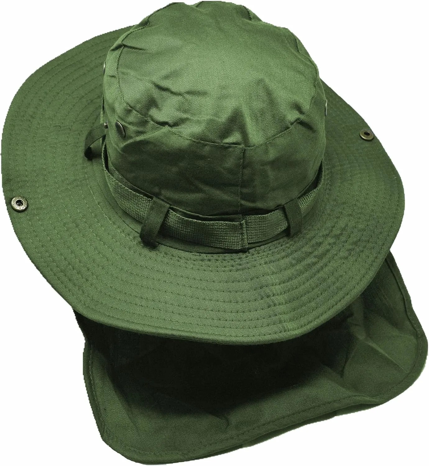 Glory Max Bucket Boonie Hat with Neck Flap Cover Sun Safari Wide Brim Fishing Garden Hiking Cap