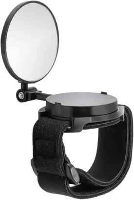 Happyyami Bike Wrist Rear View Mirror Adjustable 360 Degree Rotatable Handlebar Rearview Plastic Rear View Wrist Guard