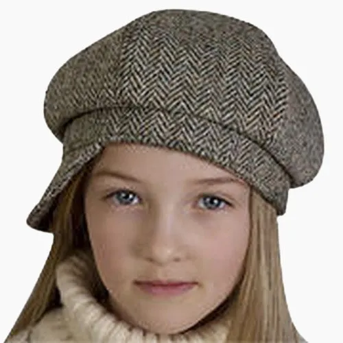 Harris Tweed Child Newsboy Cap