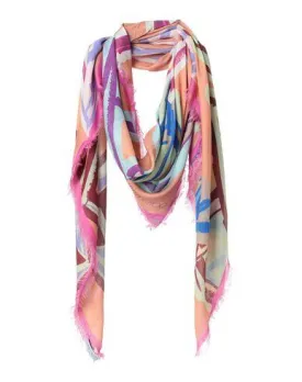 Jimmy Choo Women Square scarf Apricot -- --