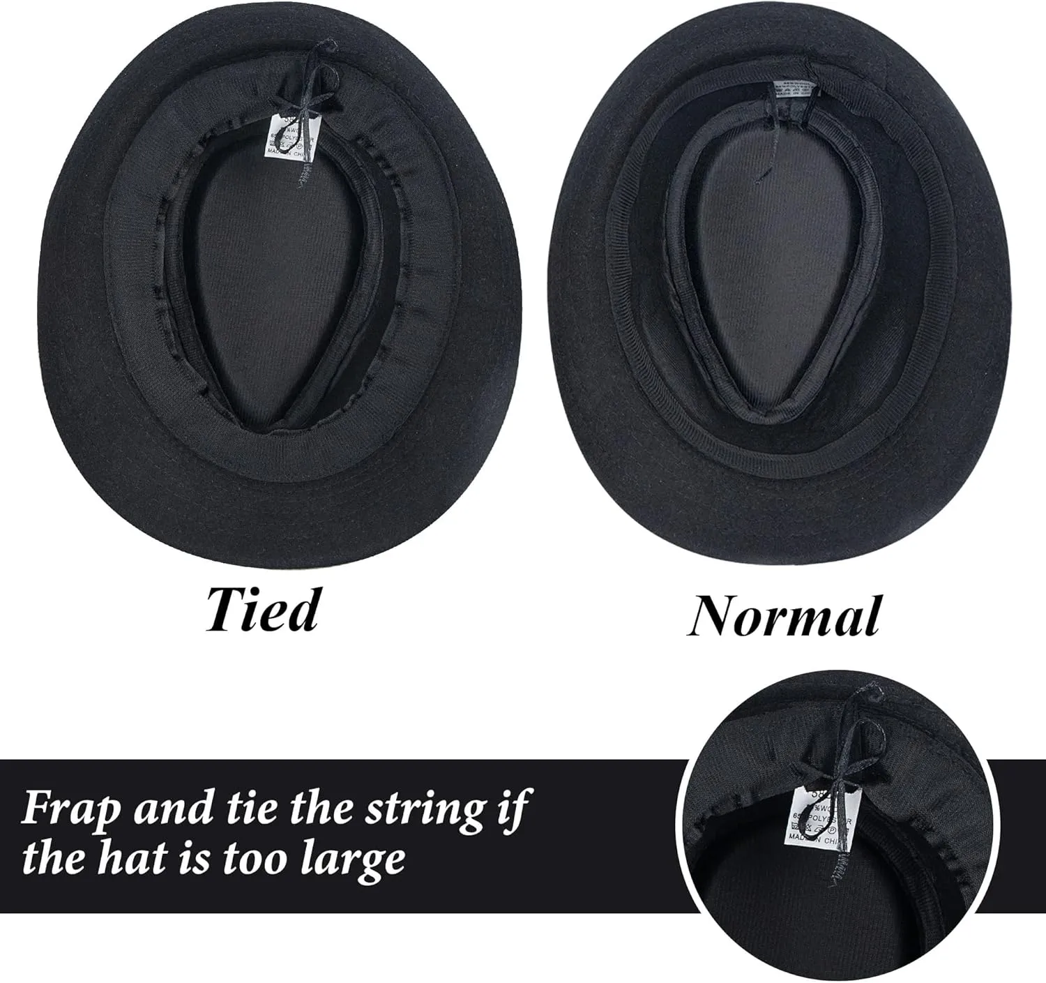 Kids-Felt-Fedora-Trilby-Gangster-Hat Toddler-Boys Panama Derby Manhattan Cuban Hat Jazz-Cap(Size 6 5/8 for 2-5T)