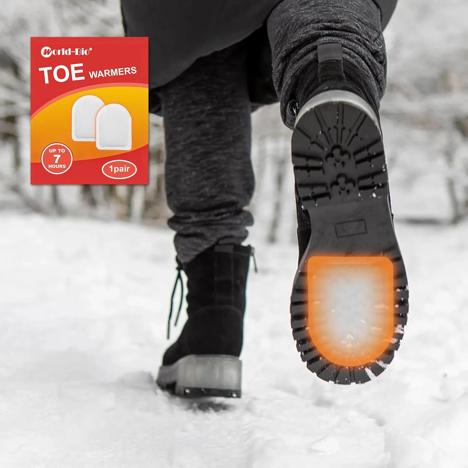 MR.ICE Toe & Insole Feet Warmers - Disposable, Air Activated, Long Lasting Hot Warmers