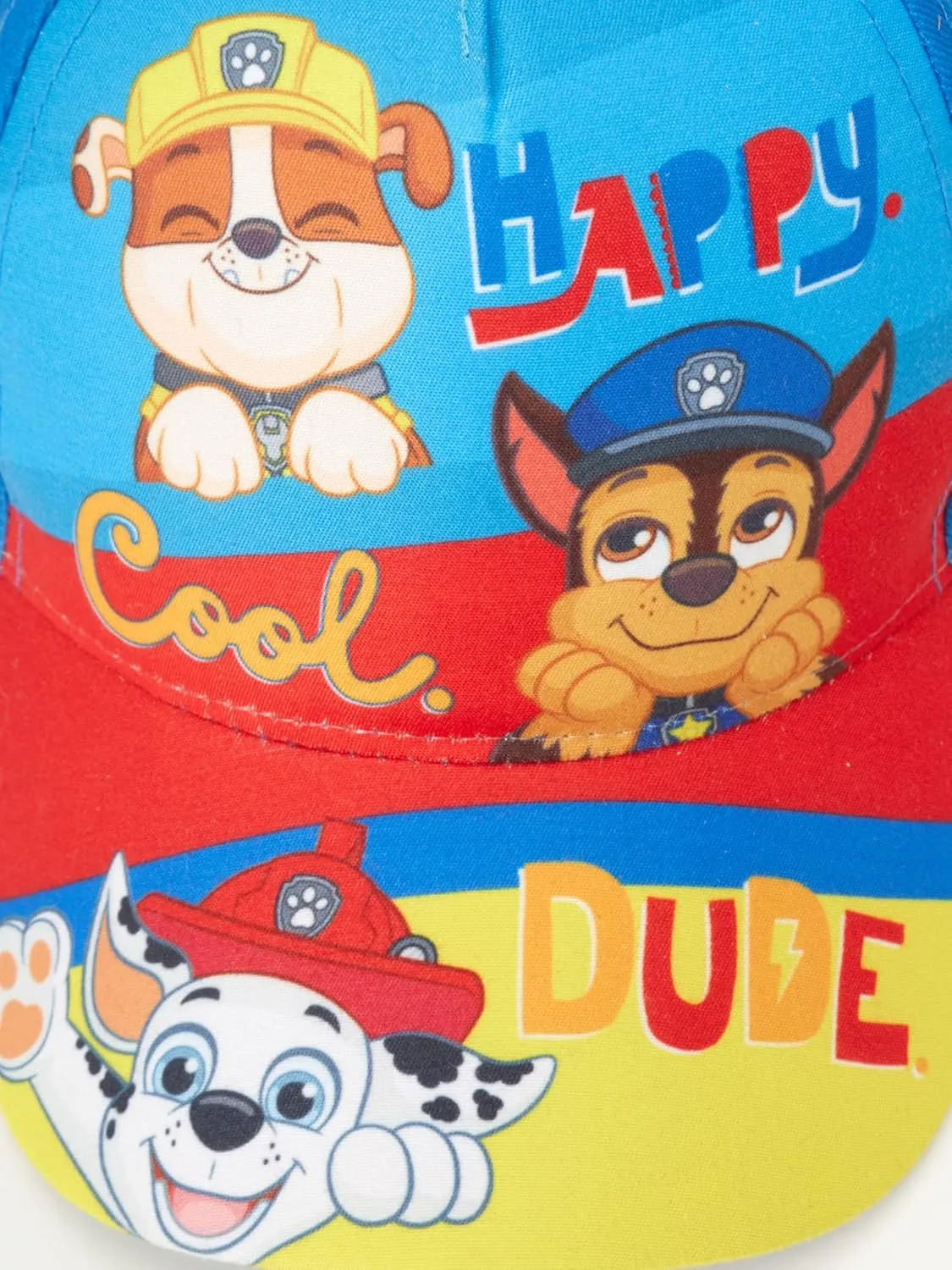 Nickelodeon Boys' Paw Patrol Baseball Cap - 2 Pack Chase, Marshall, Rubble Curved Brim Strap Back Hat (2T-7)