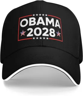 Obama 2028 Hat Obama for President 2028 Hat Adjustable Trucker Cap for Men Women Made in USA