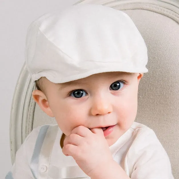 Oliver Linen Newsboy Cap
