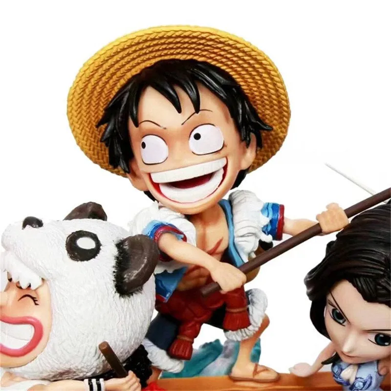 One Piece | The Straw Hat Pirates Bust Dragon Boat Scene Premium Anime Action Figure | 90 Cms |