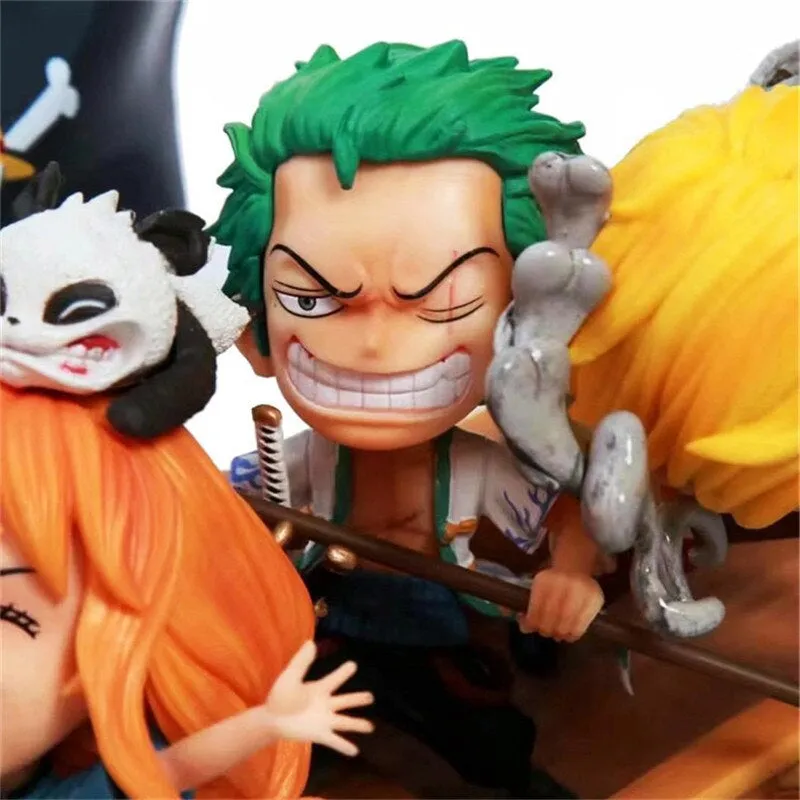 One Piece | The Straw Hat Pirates Bust Dragon Boat Scene Premium Anime Action Figure | 90 Cms |