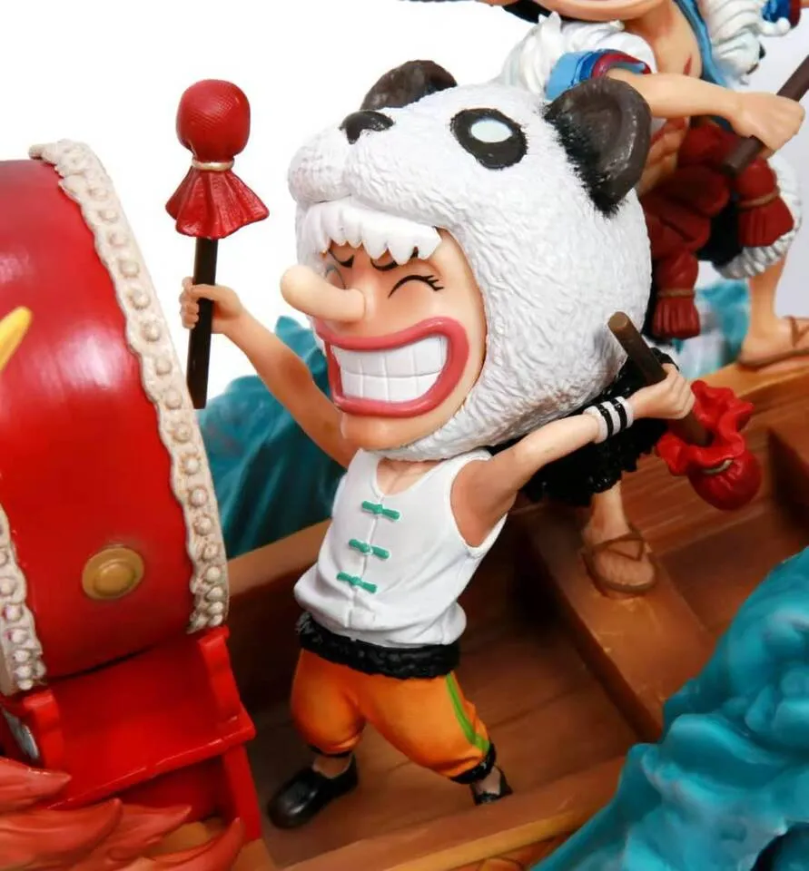 One Piece | The Straw Hat Pirates Bust Dragon Boat Scene Premium Anime Action Figure | 90 Cms |