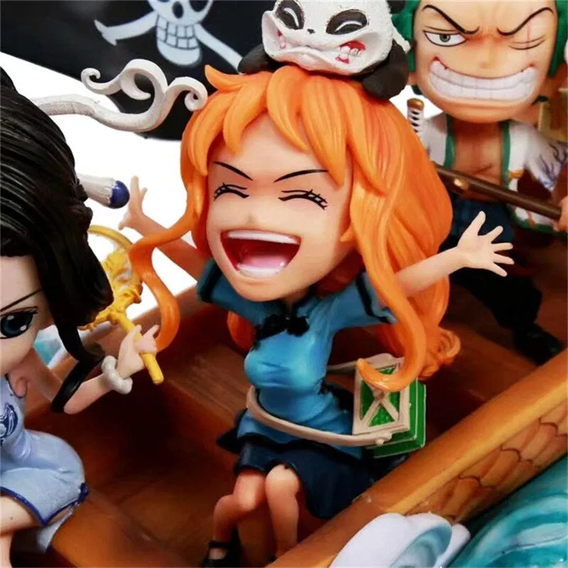 One Piece | The Straw Hat Pirates Bust Dragon Boat Scene Premium Anime Action Figure | 90 Cms |