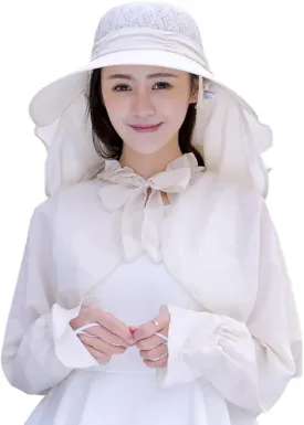 Roll Up Wide Brim Sun Visor UPF 50  UV Protection Sun Hat with Neck Protector